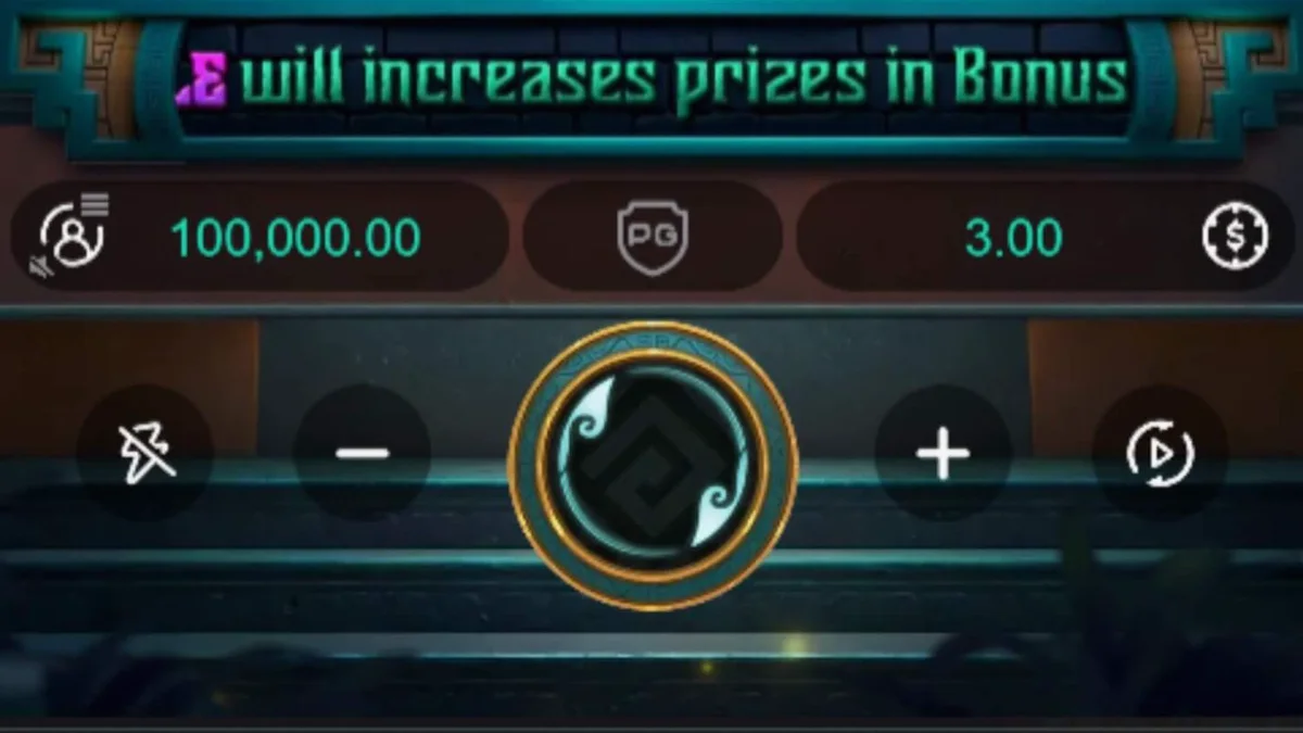 Tampilan visual slot Mayan Destiny dengan tema kuil kuno dan roda bonus.